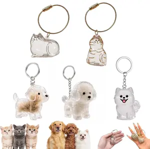 Pet Hair Keepsake Keychain Bottle – Long Design Pendant for Collecting Cat & Dog Hair, Meaningful Memory Gift for Pet Lovers