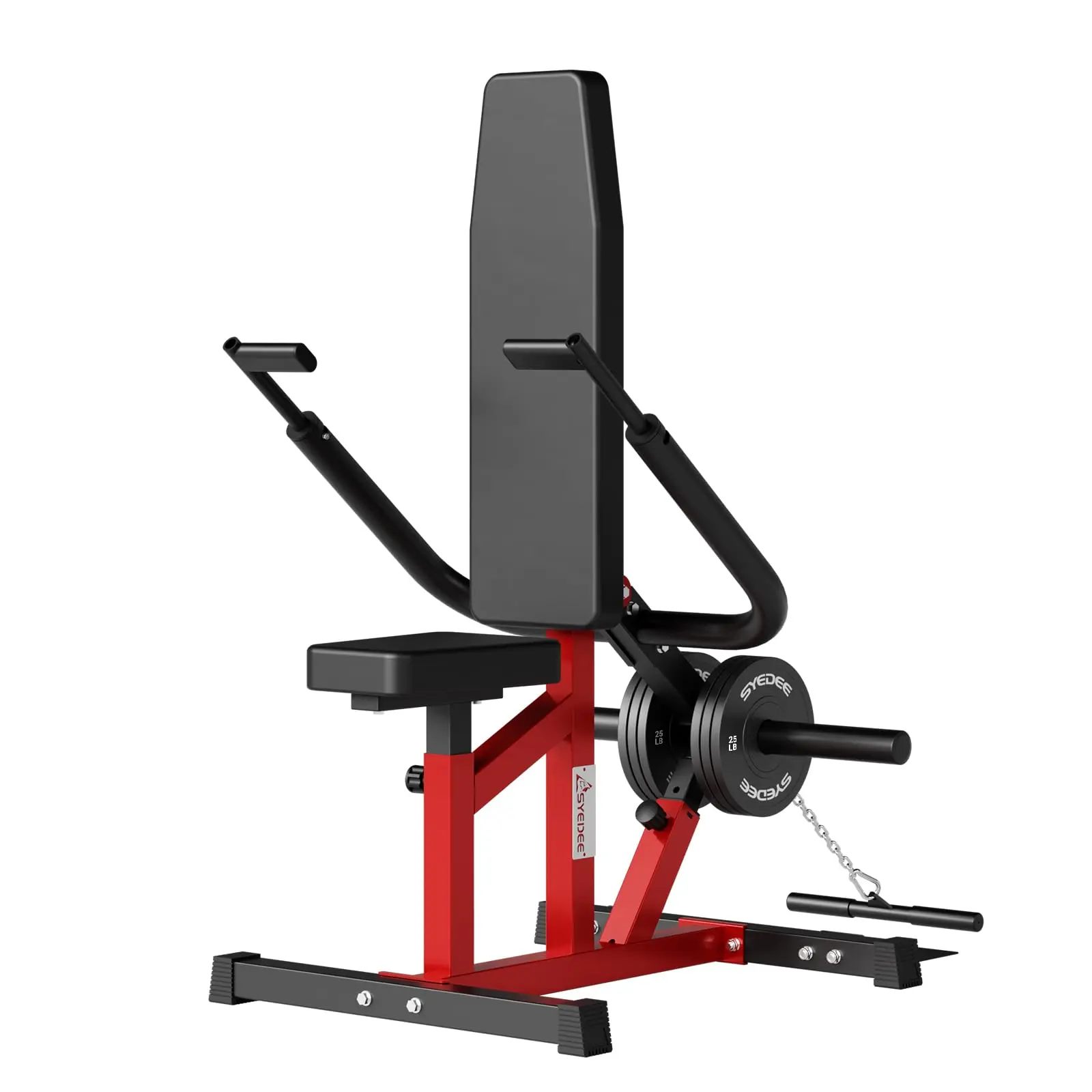 Seated Dip Machine Plate Loaded- Tricep Dip Press Machine with Cable Bar for Biceps Chest Training, Hold up to 400LBS Home Gym Kit Home Workout Equipment Adjustable Dumbbell Barbell Set