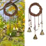Boho Bell Hanging Decor - Vintage Bell Chime on Pass, Whimsical Aesthetic Home Decor Items, Alternative Hanging Home Supply