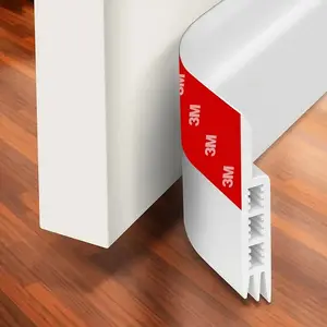 Adjustable Door Gap Sealing Strip, 100cm Long, Durable Silicone Material, Insulation Noise Reduction, Easy Installation, Indoor Outdoor Use