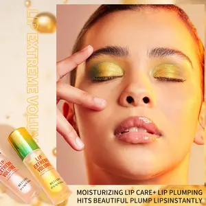 Instant Plump Effect - High Gloss Lipstick Extreme Lip Plumper for All Skin Types, Sensitive Skin, Easy to Apply with Brush Head or Dropper - Sensual Gloss Lips - Enhances Lip Capacity and Elasticity - Instant Plump and Smooth Lips - Vivid Gloss