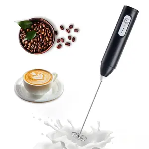 Handheld Electric Milk Frother, Coffee Frother Mixer, Stainless Steel Coffee Steamer, Low Noise, Easy Clean, High Performance Foam Maker for Home Use