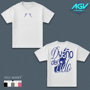 HUMBE Dueño Del Cielo Tour 2026 Comfort Color Letter Printed Tee Ring-Spun Cotton Soft T-Shirt Trendy Tops Perfect Gift