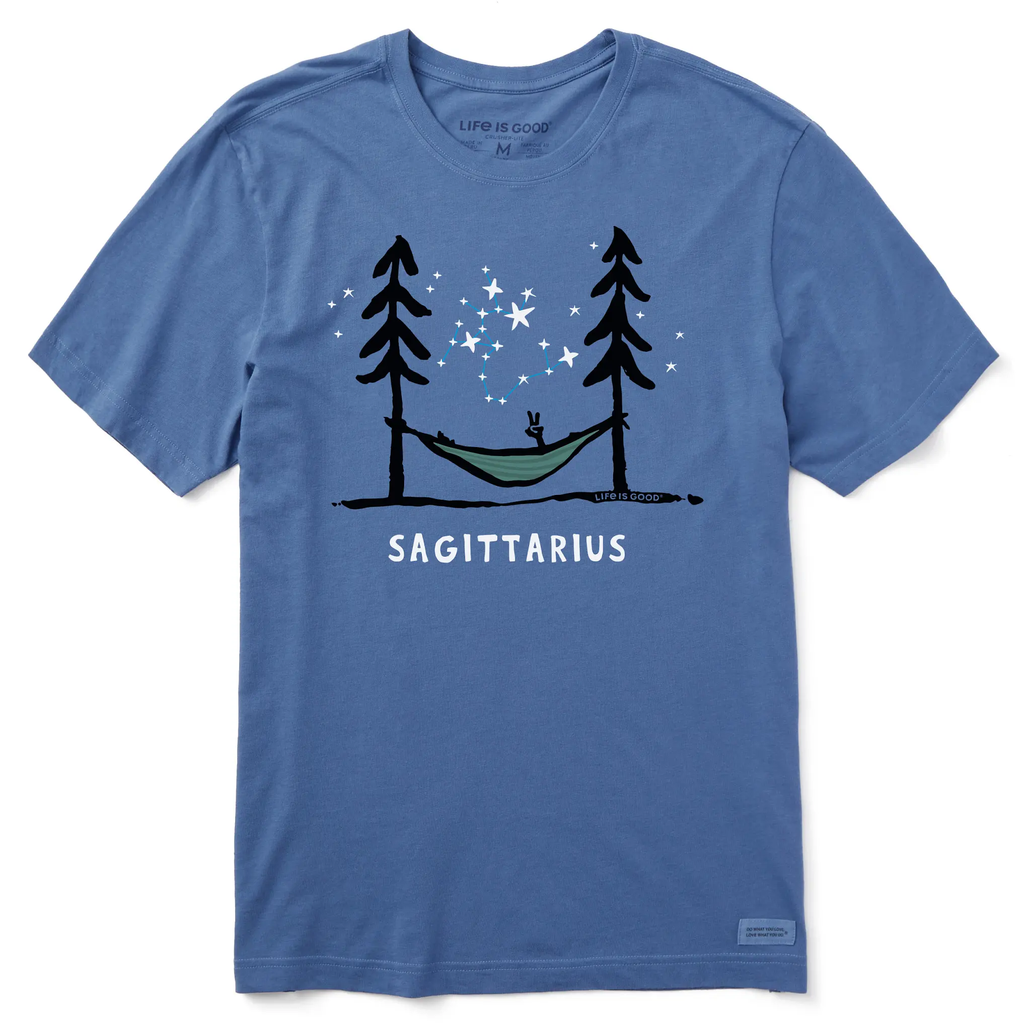 Men's Zodiac Hammock Sagittarius Short Sleeve Crusher Tee