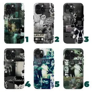 6 Styles Collage Deftones Phone Case V1 - Iconic Nu-Metal, Alternative metal, Y2K Case, White Pony, Adrenaline, Around The Fur Cat Phone Case fit 16 promax 17-SE, SS Galaxy, GG Pixel