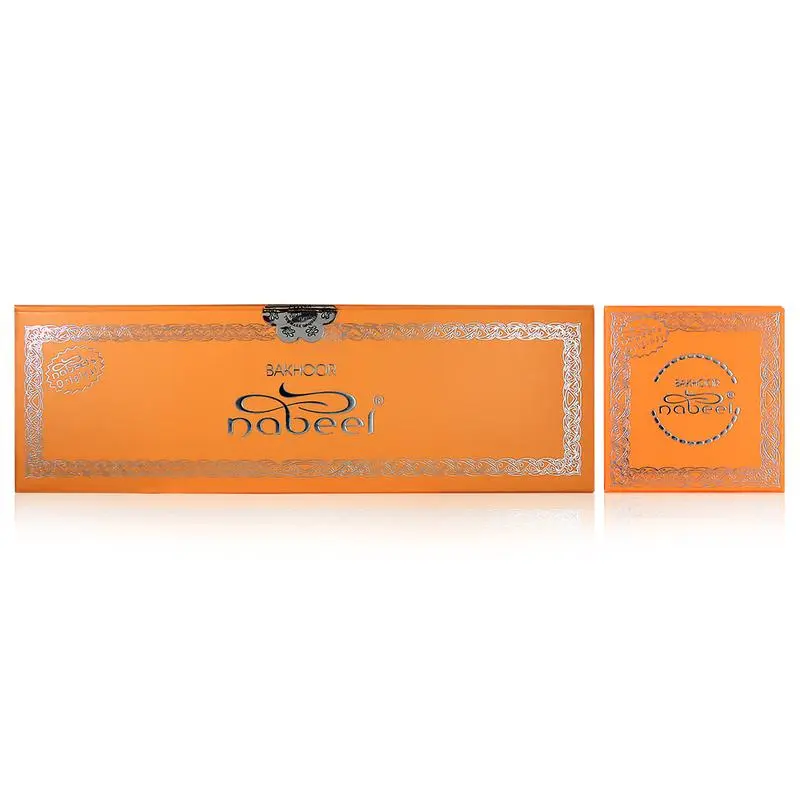 Nabeel Orange Incense Bukhoor Pack - 6-Piece Set, 40g Each, Home Fragrance Decor with Long-Lasting Fragrance, Aroma and Scent for Home Supplies