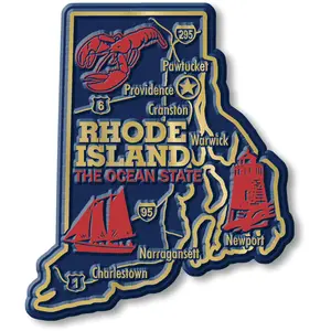 Rhode Island Giant State Magnet by Classic Magnets, 3.1" x 3.7"
