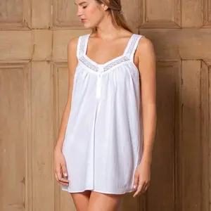 Charlotte White Cotton Nightgown Womenswear