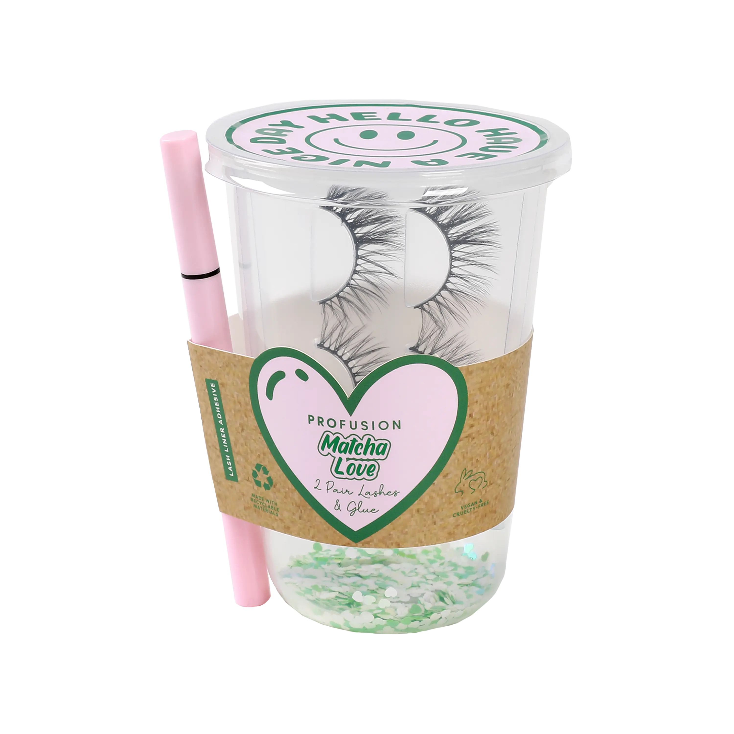 Matcha Love 2 Pair Lashes & Glue