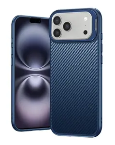 iPhone 17 Pro Max Luxury Carbon Fiber Textured Case