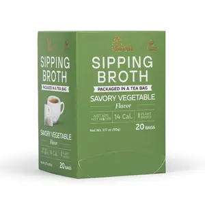 The Art of Broth | Sipping Broth | Garden of Veggie | Mushroom Extract Ginger Celery Powder | Plant-Based Vegan | Satisfies Cravings | Calming Healthy Snack | Bone Broth Alternative | No Caffeine | Low Calorie | Unparalleled Flavor