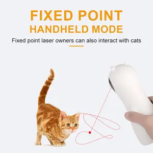 Bear Automatic Laser Cat Toy, Smart Cat Toy Infrared Dot Light, Electric Rotating Cat Teaser, Dual Power (aa Batteries + USB)