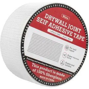 Drywall Joint Tape, Fiberglass Mesh Tape for Drywall Repair,1.97"x150 Ft Self-Adhesive Drywall Mesh Tape for Sheetrock Crack Repair