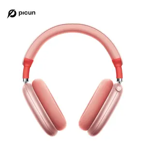 Picun F8 Pro Hybrid Active Noise Cancelling Headphones with Multiple Modes, Wireless Over-Ear Bluetooth Headphones, 140H Playtime, Customizable Sound, Head Tracking, USB-C Charge, Travel, Office, Gray