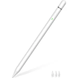 Pencil (1st Generation) for iPad 2018-2025, Stylus Pen for iPad with 10X Fast Charge, Tilt Sensitivity, Palm Rejection, Drawing Pen Compatible with ipad 6~11th, Mini 5/6, Air 3~5/M2 M3, Pro 11/12.9/M4