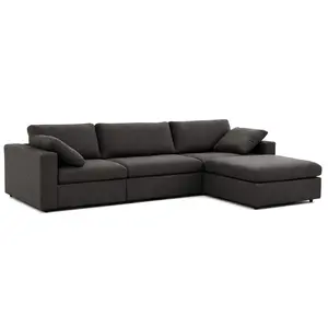 Texas Modern 4-Piece Modular Sofa - Dark Gray