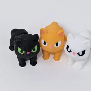 3D Printed Articulated Cat Fidget Toy: Sensory Stress Relief