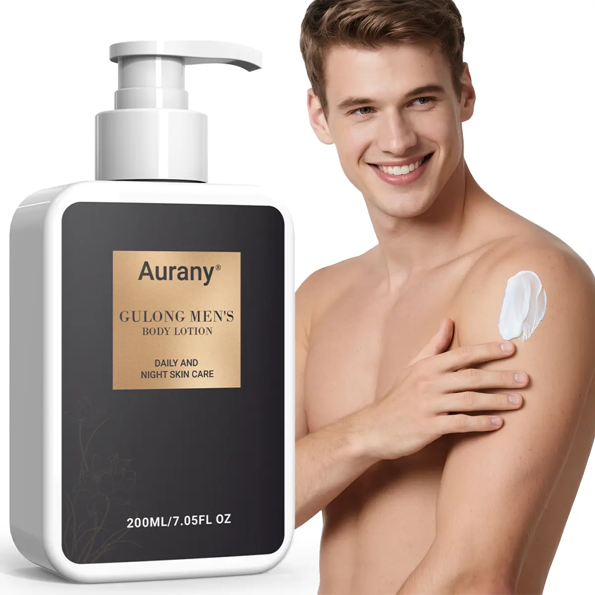 Cologne Men'S Body Lotion, Moisturizing Body , Rose & Nut Oil Extract, All-Day Fragrance, Deep Hydration ,Helps To Moisturize And Tighten The Skin, Suitable For Body/Face/Neck/Legs, All Skin Types, 200ML Skin Protection, Body Care, Moisturizer