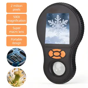 500X Handheld Digital Microscope 2MP HD Portable Pocket Microscope with IPS Screen for Electronics Repair, Coin Collecting & Photography Hobby
