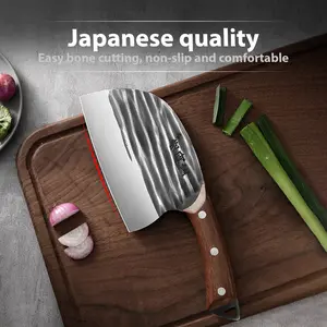 Japanese stainless steel multi-purpose kitchen knife, for cutting meat and vegetables, chopping small bones
