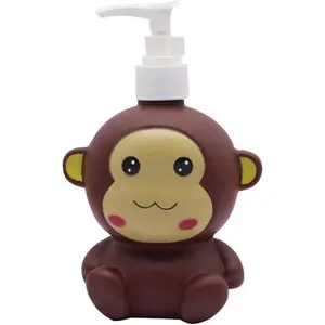 Elephant  Monkey Cute Cartoon  Hand Soap Pump Lotion, Hand Soap, Shampoo, Shower Gel Dispenser, Suitable for Bathrooms, Kitchen Countertops, Bathroom Accessories (Monkey)