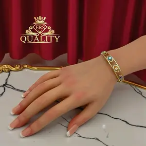 Luxury Eye Bracelet- Gold Plated 14k
