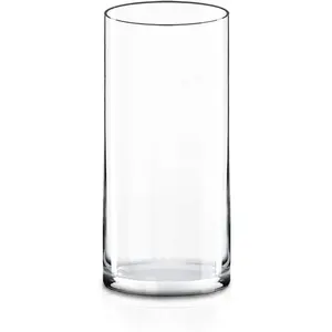 Clear Glass Cylinder Vase H9 D4 Flower Vase Centerpieces Hurricane Floating Candle Holder Hand Blown Crystal Clear Glass
