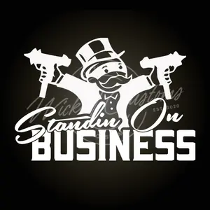 Standing On Business Decal - truck & car decals