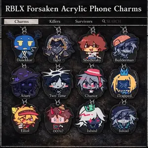 12 Ops RBLX Forsaken Acrylic Keychain || Chance, Elliot, Two Time, Dusekkar ,Tapir, Shedletsky, Builderman Bag Charms