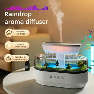 Micro-landscape Raindrop Aromatherapy Machine Home Bedroom Silent Humidifier Suitable for Pregnant Women and Infants Delicate Mist Diffusion Fast Fast Fragrance Diffusion Humidifier Diffusers Desktop Humidifier Cool Mist Humidifier