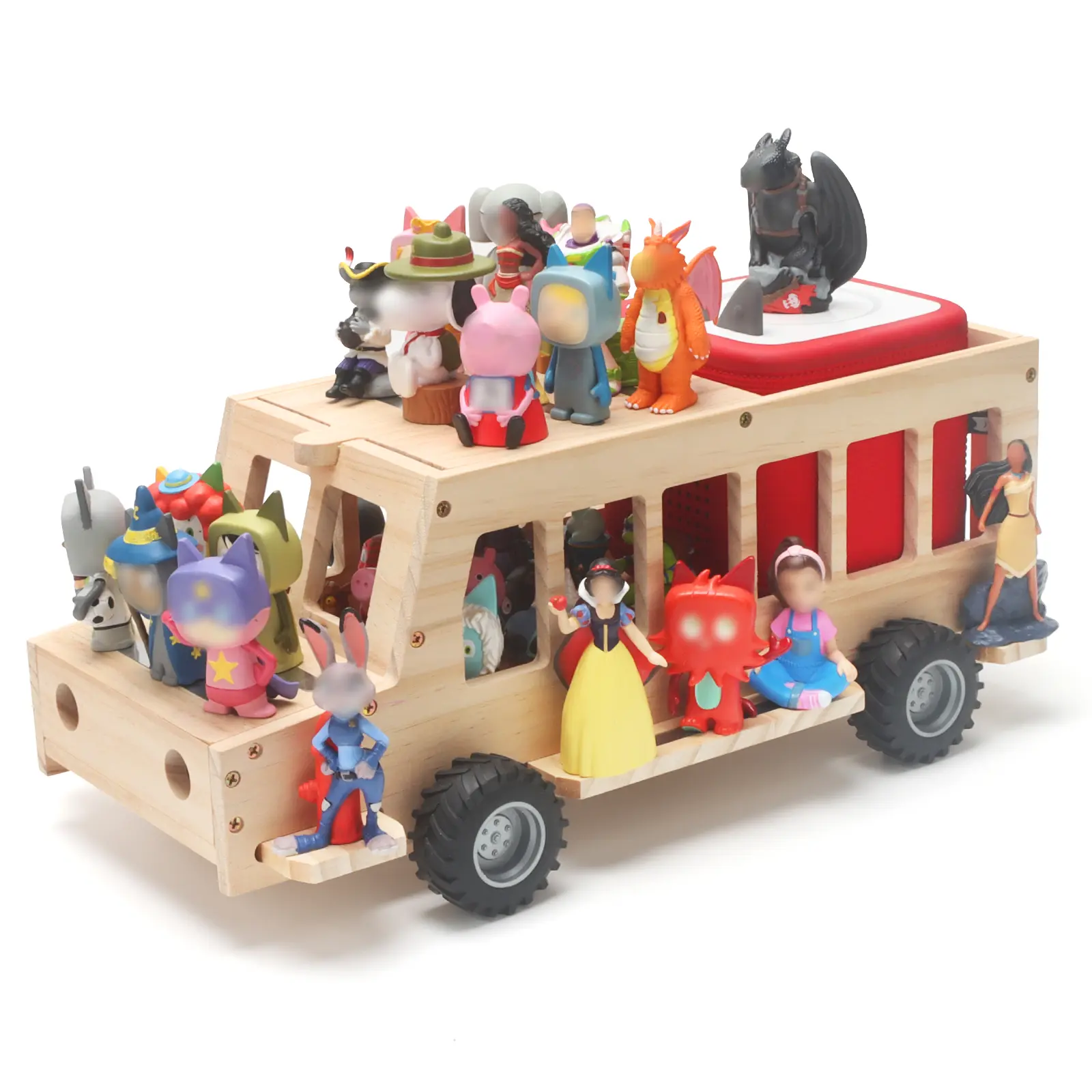 For Tonies Box Organizer Storage shelf  Shelves for Generation 1 & 2 PlayerTonies Figures Characters, Display Collection 35 Characters