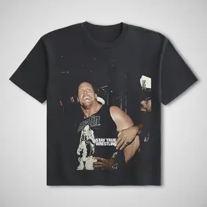 STONE COLD ARRESTED TEE, Stone Cold WWE Shirt, Steve Austin Tee, WWE Fans Shirt, WWE Tee, Gift For Him For Her Wrestling Menswear Cotton Crewneck Clothesweatshirt Crewneck Cotton Menswear Top