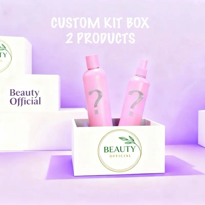 Beauty Official Custom Kit Box 2 Products Personalized Hair Care Build Your Own Box with 2 Personalized Items