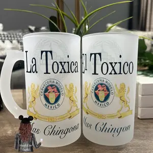 La Toxica, El Toxico custom 16oz Frosted Beer Mug
