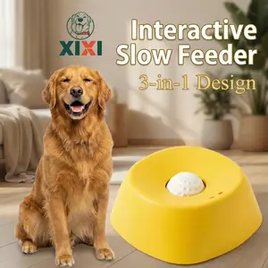 XIXI Spin-to-Eat Dog Slow Feeder bowl | Interactive Liquid Treat Dispenser & Lick Bowl | Anti-Spill Enrichment for Anxiety & Bloat Relief&Summervibes