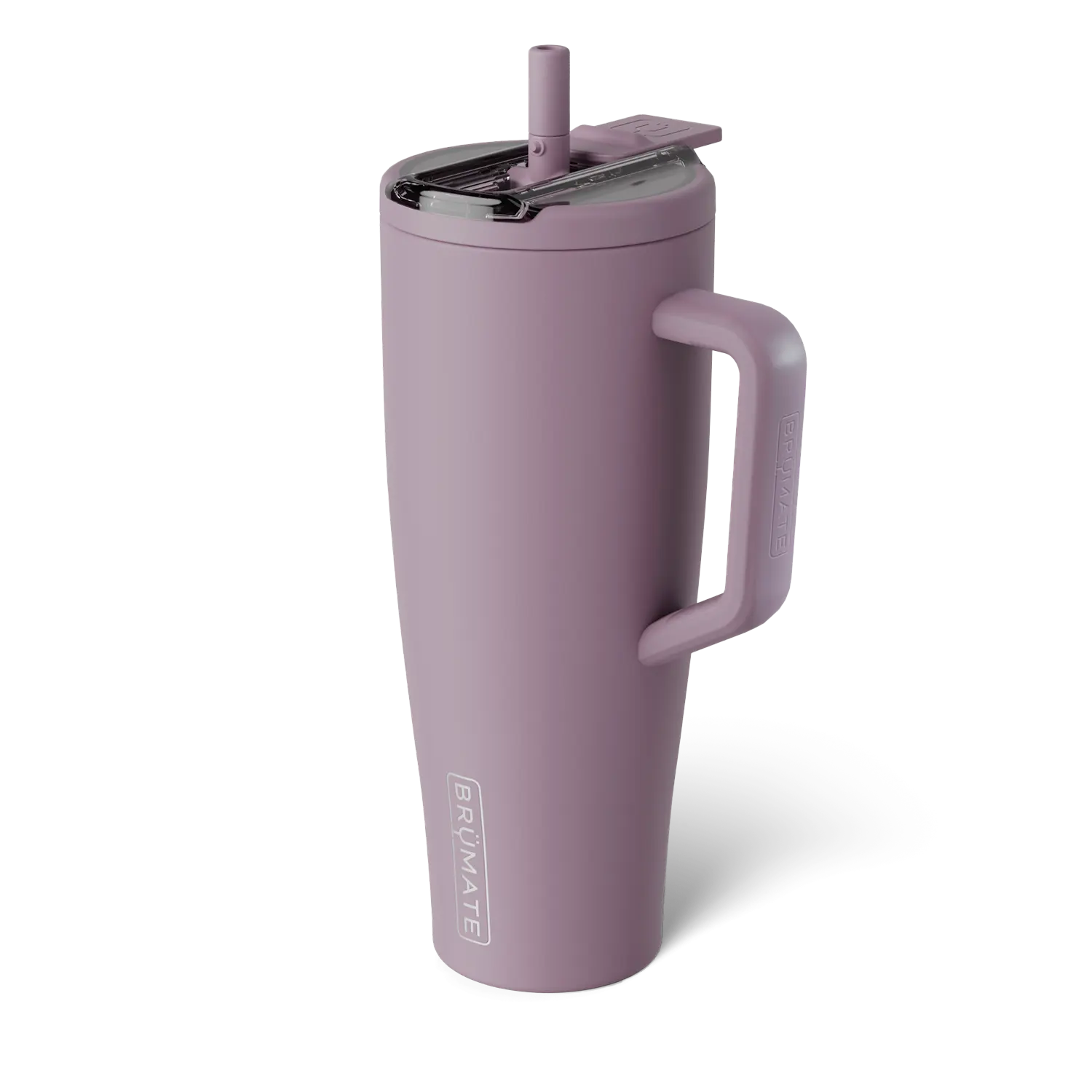 BrüMate Era Flip 40oz Flip-Down Covered Straw Tumbler with Handle | 100% Leakproof Insulated Tumbler | Keeps Ice 24+ Hours | Cup Holder Friendly Base