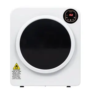 ZOKOP Electric Compact Laundry Clothes Dryer, 13.2Ibs 6kg Tumble Dryer with Stainless Steel Tub, Easy Control Panel with LED display for Variety Drying Mode, Portable Dryer for Apartments, Home, Dorm, White