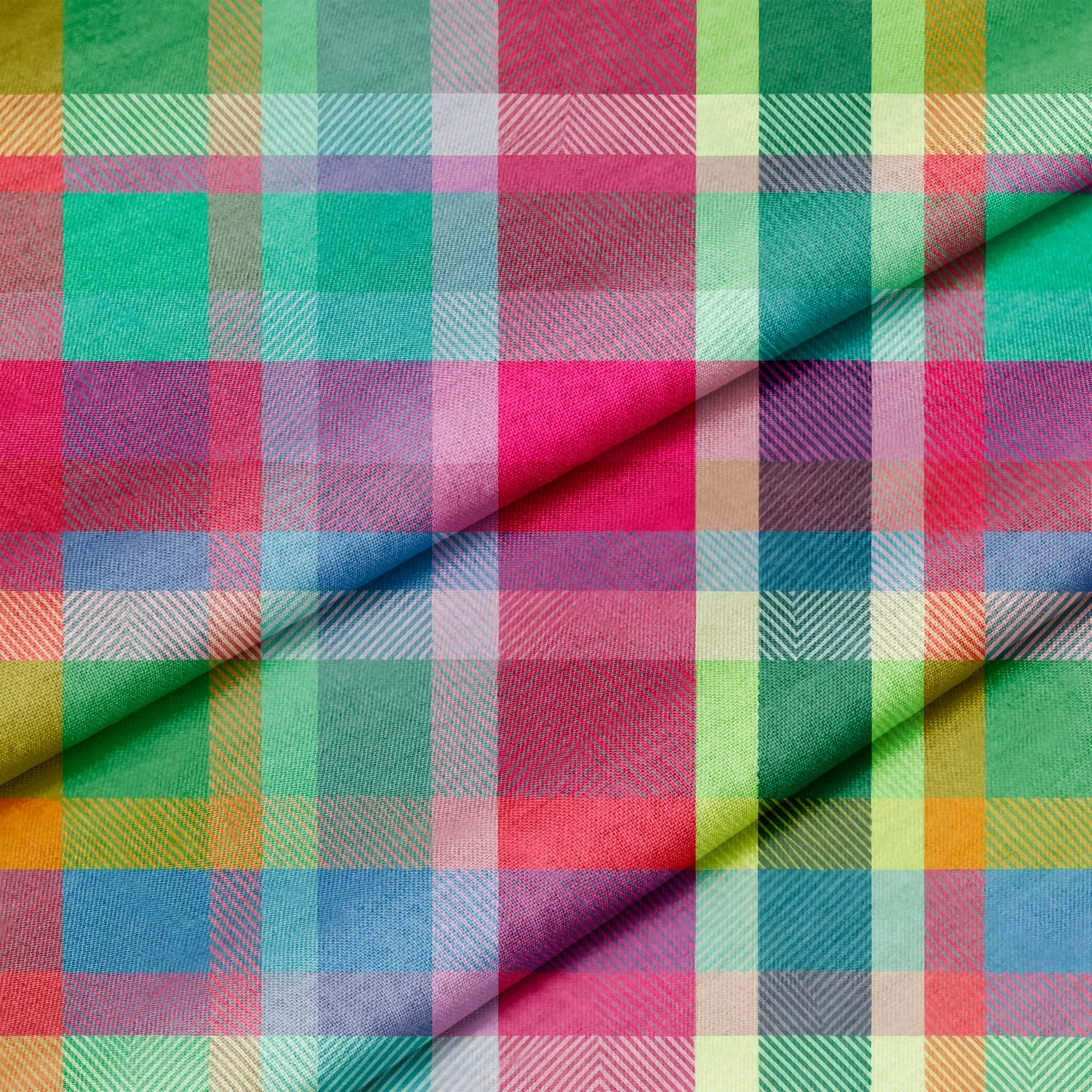 Tutti Frutti Tartan – 100% Quilting Cotton Fabric by the Yard