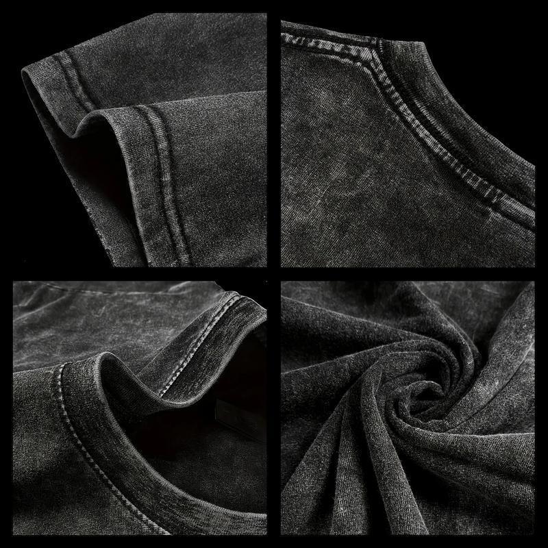 Retro Akaza vs Koyuki Demon Slayer Kimetsu no Yaiba Graphic Tee Washed – Double Sided Print Oversized Acid-Washed Heavyweight Cotton T-Shirt – Unisex Anime Tee, Perfect Gift for Anime Fans and Lovers Menswear Tops