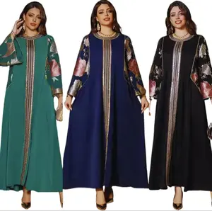 New Luxury Abaya Embroidery Sequin High Quality Dress