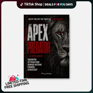 【Deals For You Days】Prycken APEX PREDATOR: Master Human Nature, Power, Attraction & Strategic Thinking — Daily Reading for Adult Men, Personal Growth, Professional Development, Strategic Thinking, and the Perfect Gift | Limited-Time Free Shipping