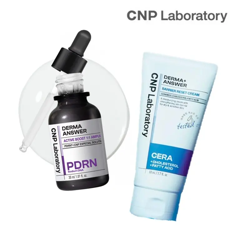 Barrier Rescue Duo - PDRN Plumping Firming Serum+ Barrier Reset Moisturizer, Korean Skincare
