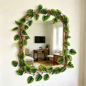 2pcs Artificial Monstera Vine Garland, Extra-Long 67-inch Version, Artificial Hanging, Artificial Faux Plants. Suitable for Gardens, Balconies, Patios, Offices, and Home Environments. Ideal for Valentine's Day, Mother's Day