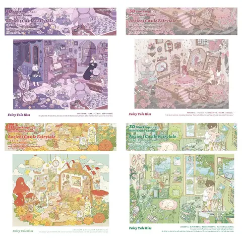 Weather Family Vol.13 Large-Size Pre-Cut Castle Fairytale Scene Stickers - Premium Material DIY Art Stickers, Scrapbook Supplies, Lasting Decor, Relaxing DIY Gift with Personal Touch for Craft Enthusiasts