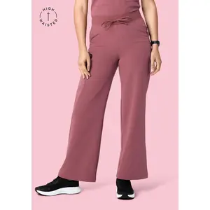High Waisted Wide Leg Mauve
