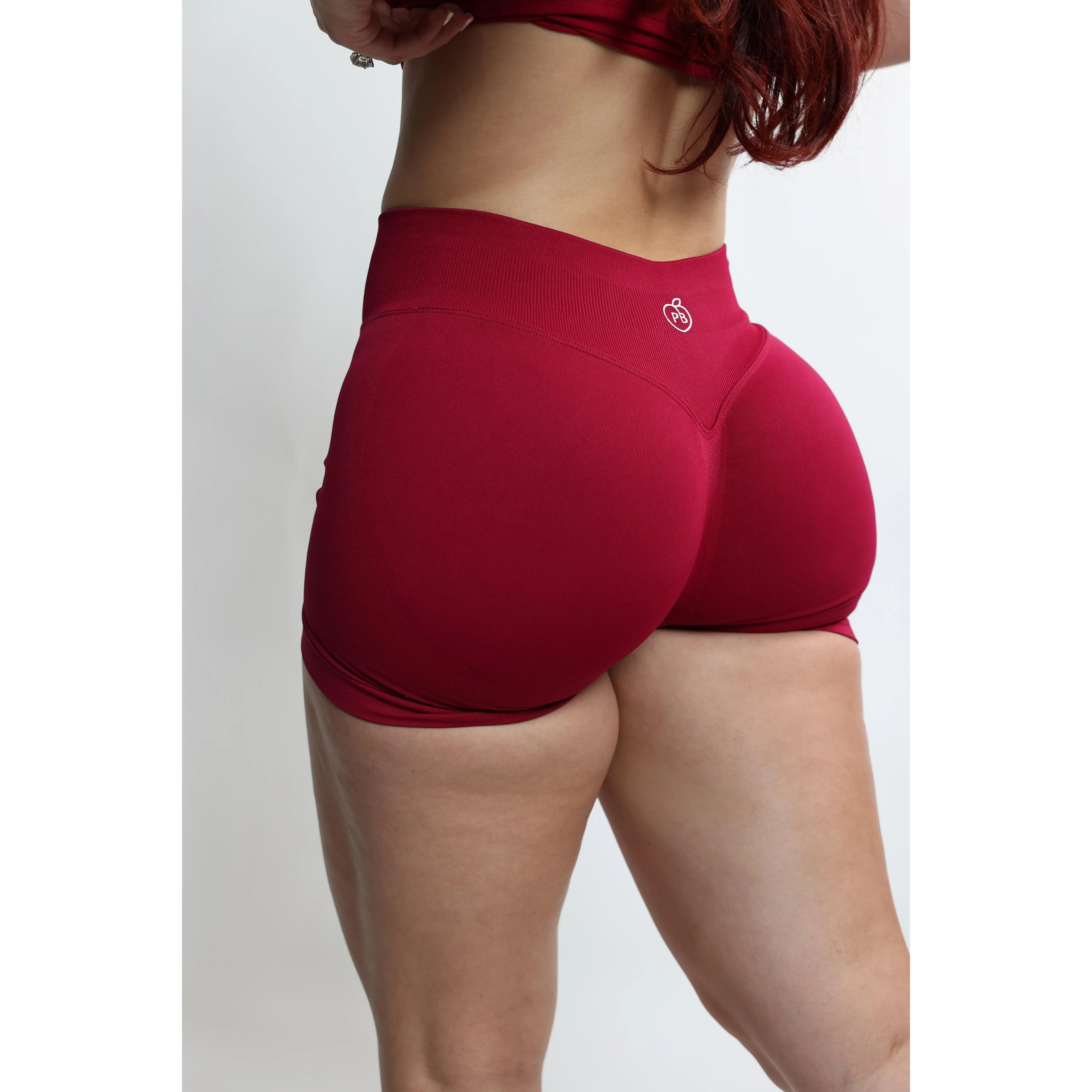 Women's Seamless Active Body Contouring Shorts - Mid-Rise Compression Leg Shaping, Fitted Scrunch Butt Booty Enhancer with Sculpted Hip Contour, Active Wear, Mid Waist
