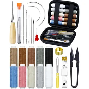 Upholstery Repair Sewing Kit:  count Heavy Duty Sewing Kit with Sewing Awl, Seam Ripper, Leather Hand Sewing Stitching , Sewing Thread for , Sofa, Backpack, Shoe, Craft DIY