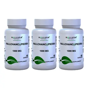 HALLUSA NATURAL Chancapiedra (Phyllanthus Niruri) 1000mg Herbal Vitamins Supplements - 180 Capsules Urinary Health Support, Edible Multi-Dose Capsules Vitamins Supplements for Adults