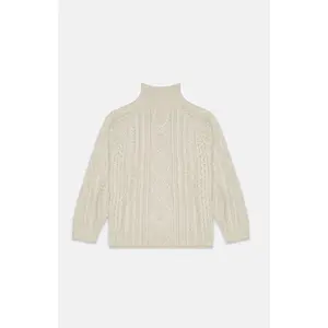 Fear of God Essentials Men's WheatÂ Cable Knit Turtleneck Sweater