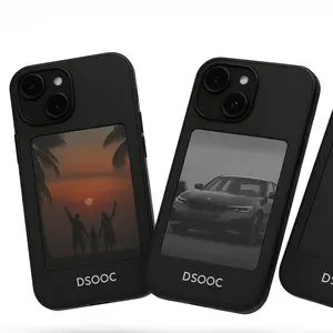 DSOOC Instant-Swap E-Ink Display Case - Change Design Anytime Anywhere - Update Photos in Seconds - No Charging Needed - Perfect Gift for Personal Photos & Aesthetic Tech